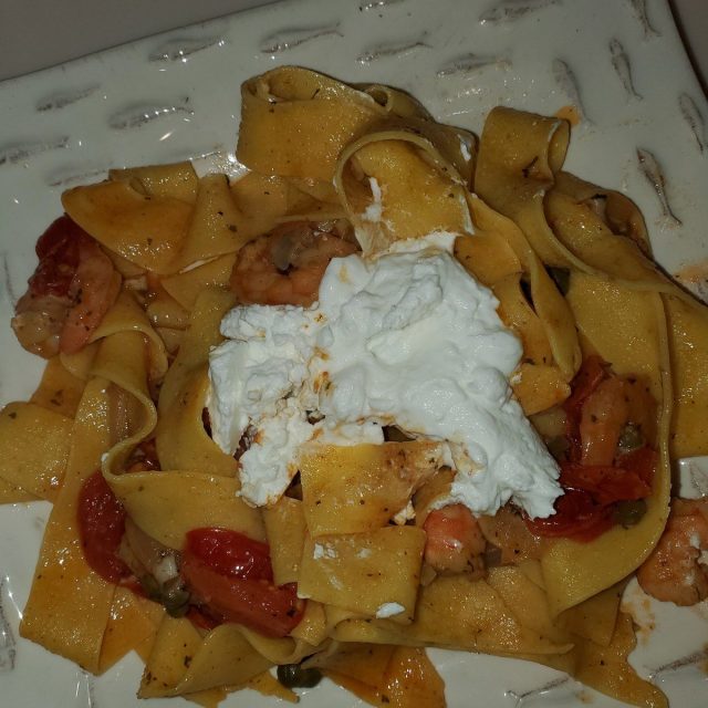 Rose Harissa Pappardelle With Greek Yogurt