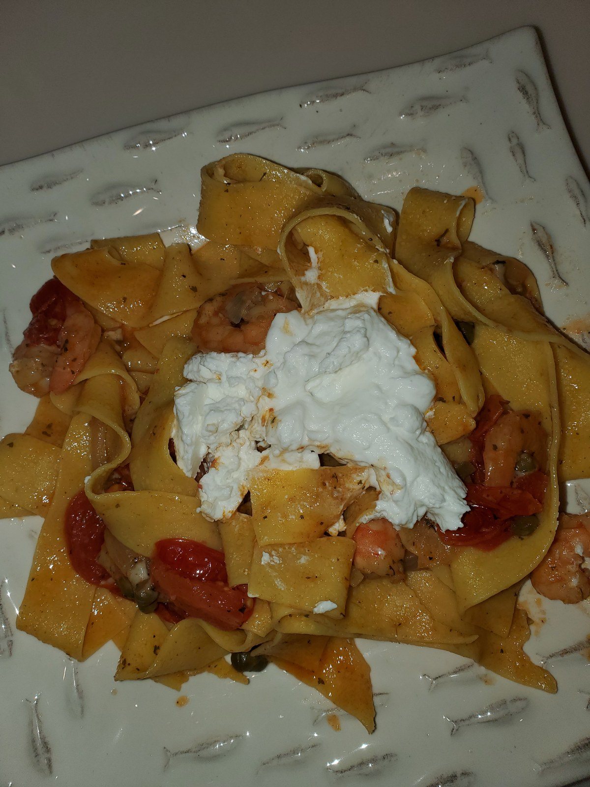 Rose Harissa Pappardelle With Greek Yogurt