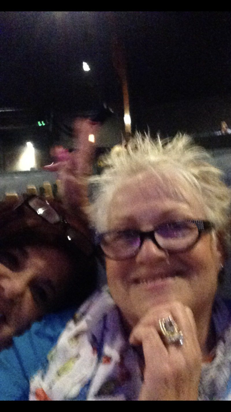 At A Johnny Mathis Concert-her Favorite!