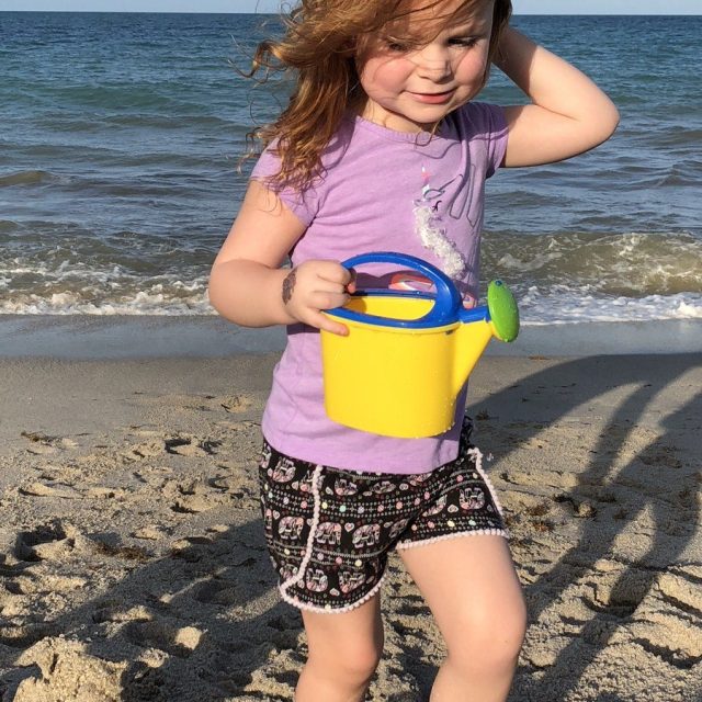 Nana's Girl At The Beach!