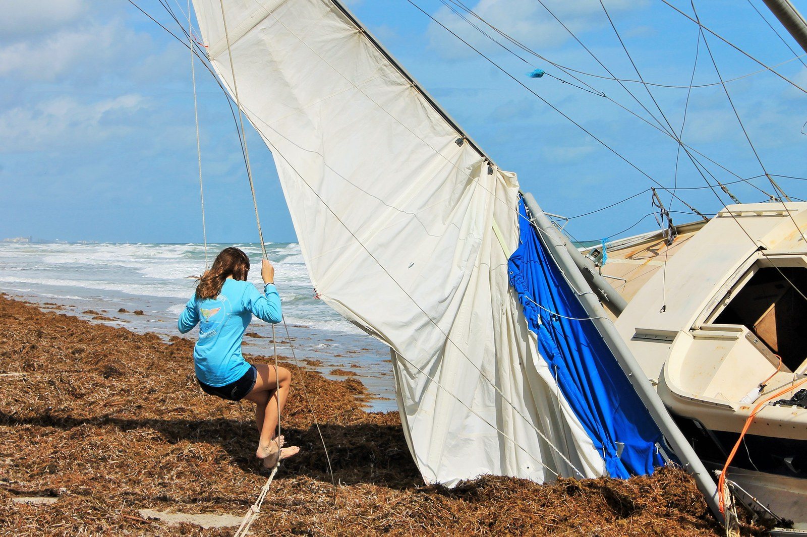 When Irma Brought The "Cuki" To Shore.