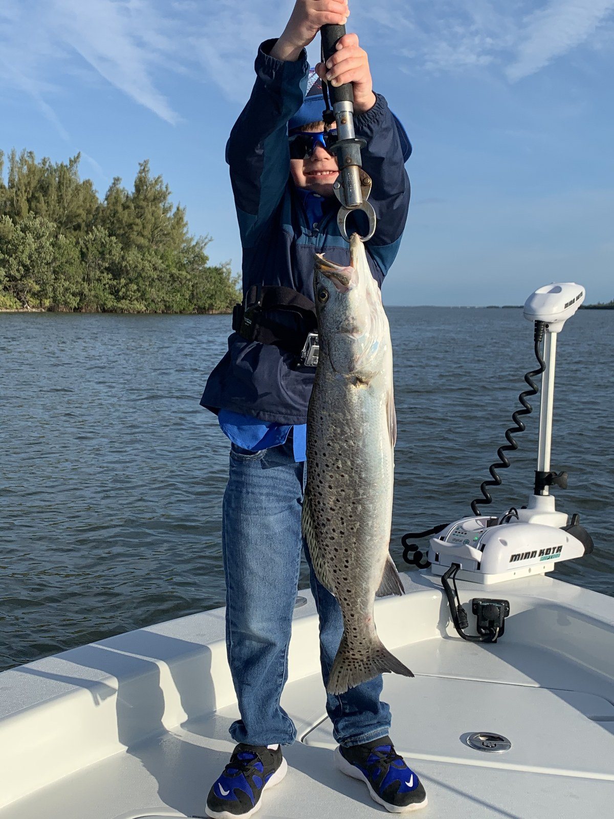 5 Year Old Catches Biggest Alligator Trout Of The Season