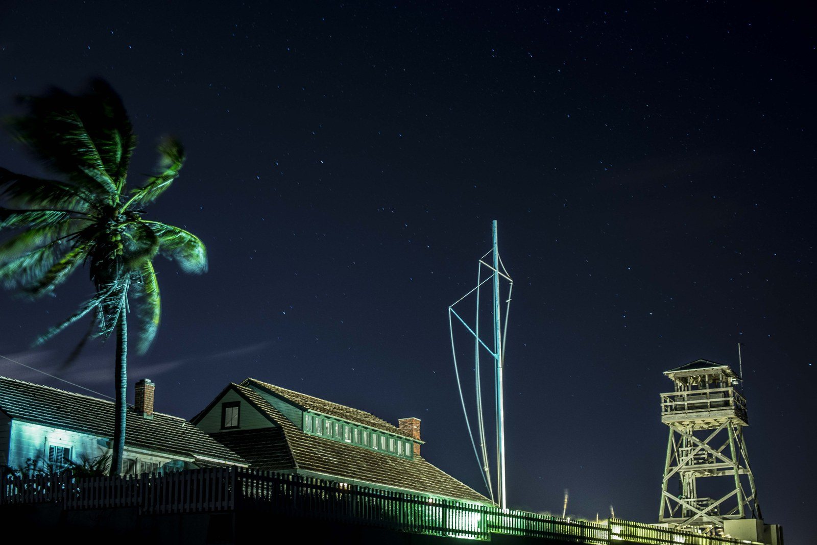 House Of Refuge At Night , Hutchinson Isl.
