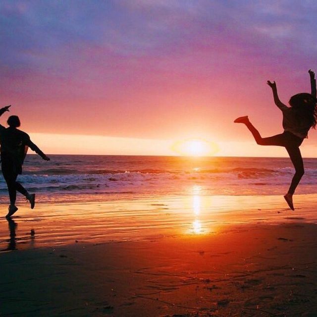Jumping Into The Sunset!