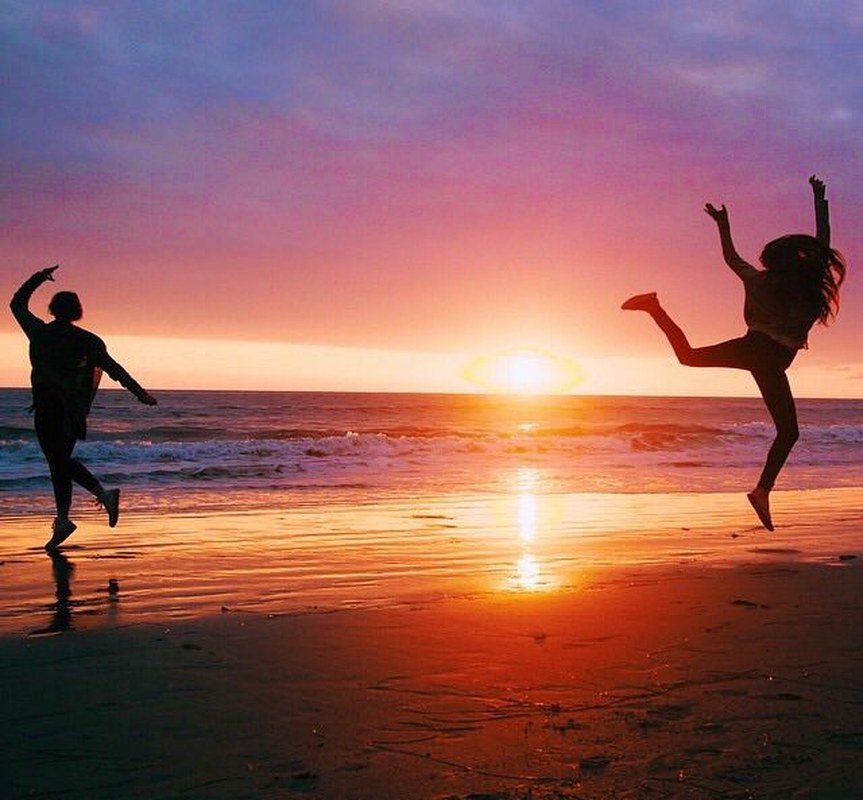 Jumping Into The Sunset!