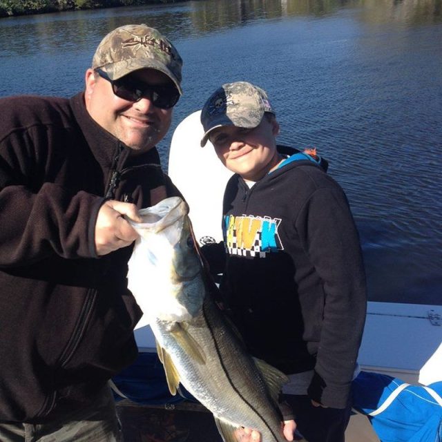 Grandson's First Snook..