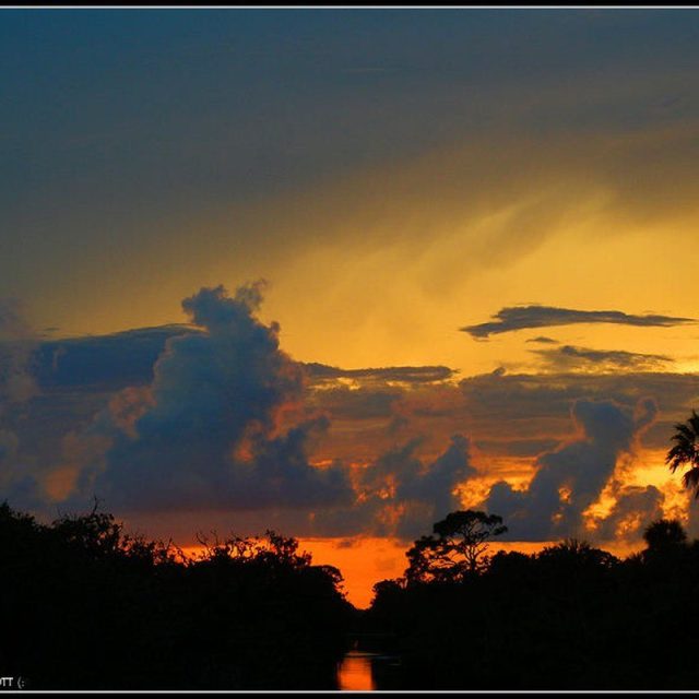 Looking West On The Bridge That Is Between Pelican Point And The Barber Bridge.