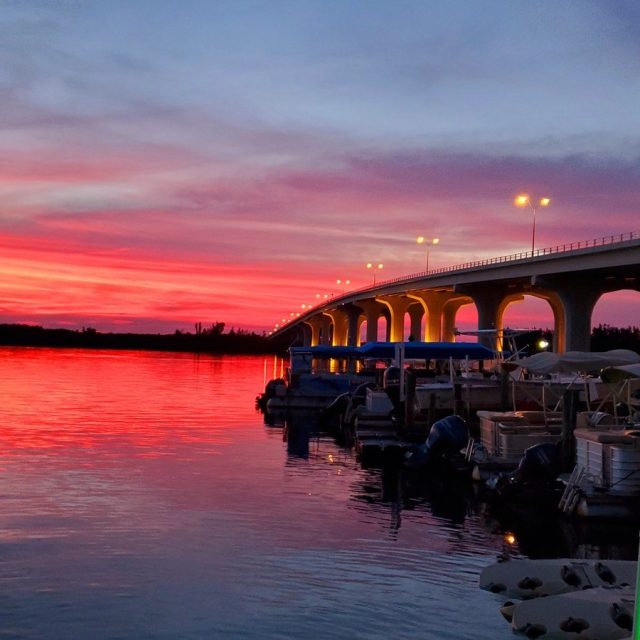 Sunset View At Riverside Cafe