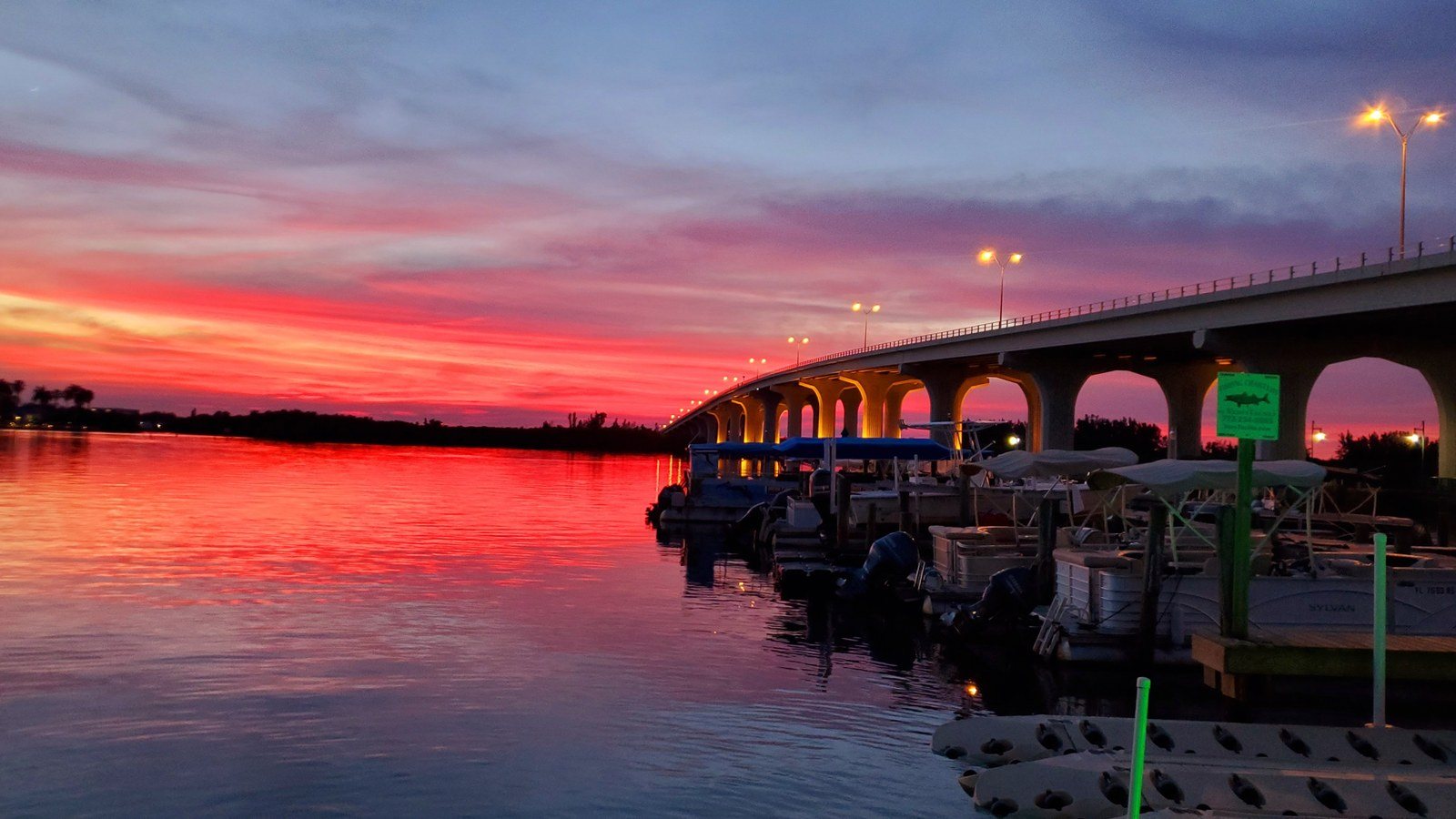 Sunset View At Riverside Cafe