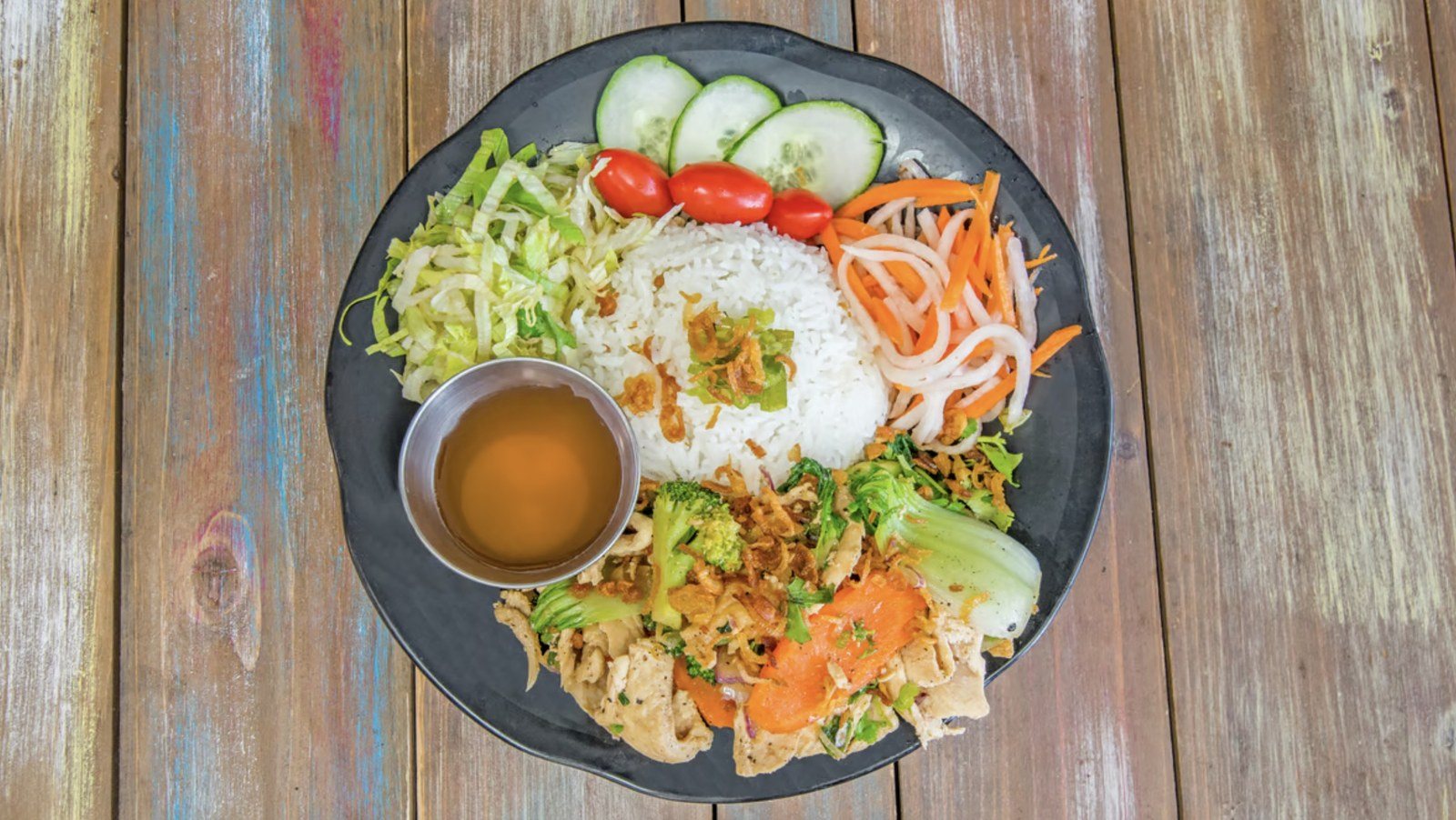 Vietnamese Chicken & Vege Rice Platter